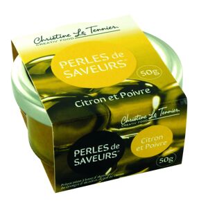 Perles de saveurs citron et poivre