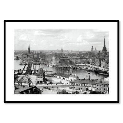 Poster 50x70 - Stockholm, Vy mot Gamla Stan 1904