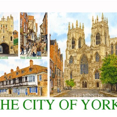 Kühlschrankmagnet, York-Multibild.