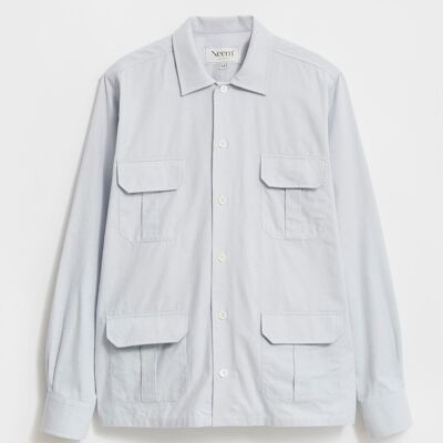 Recycled Sky Oxford Over Shirt