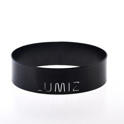 Bague métal Lumiz S - 12 cm - noir