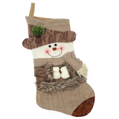 calcetín de muñeco de nieve