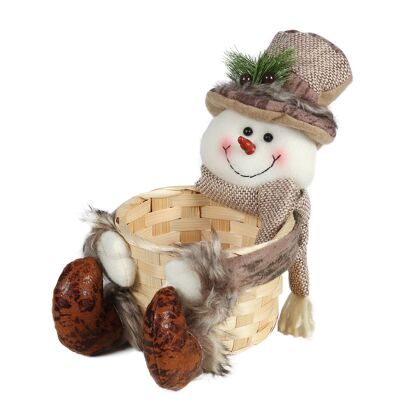 panier bonhomme de neige