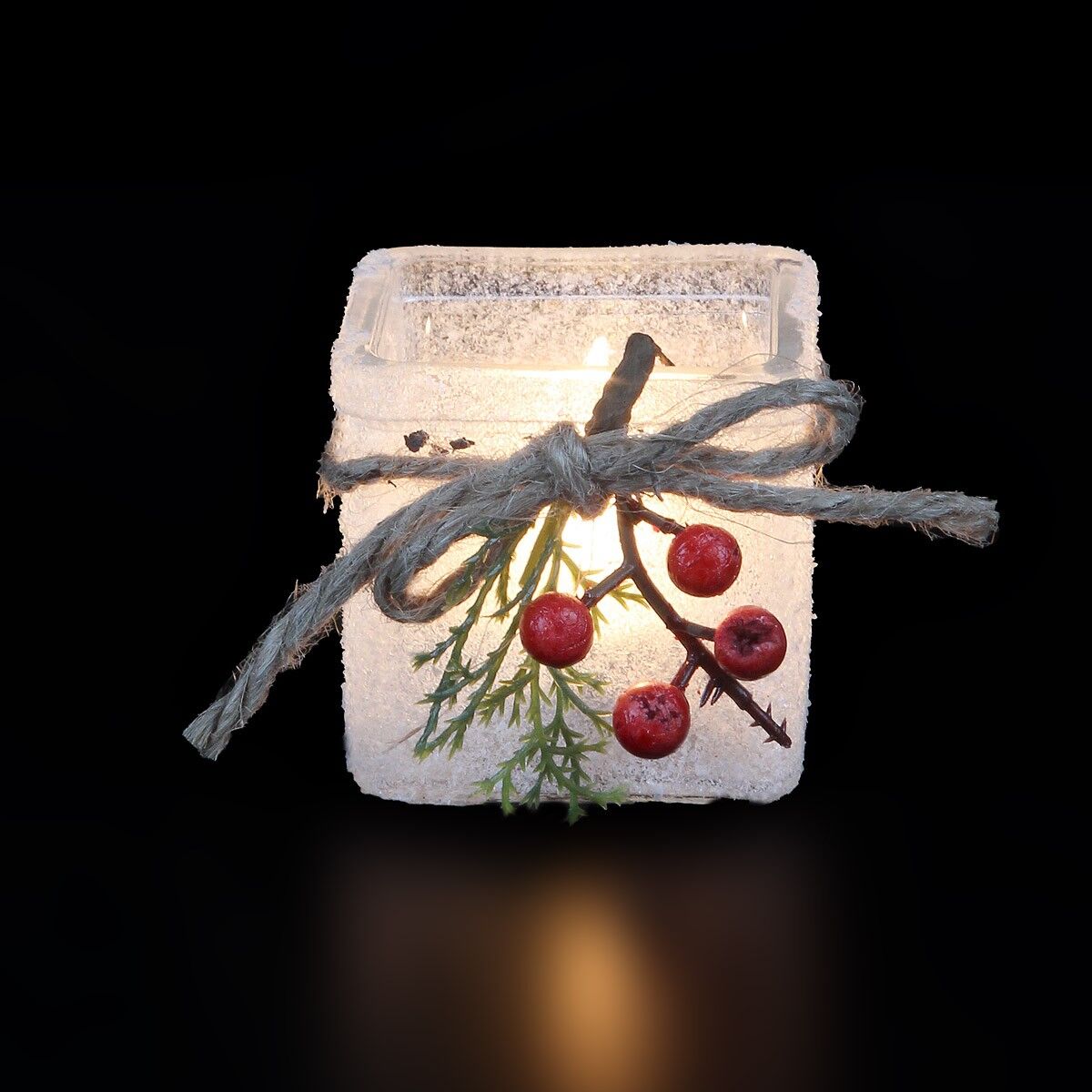 Piazza di vetro di Natale - frutti di bosco