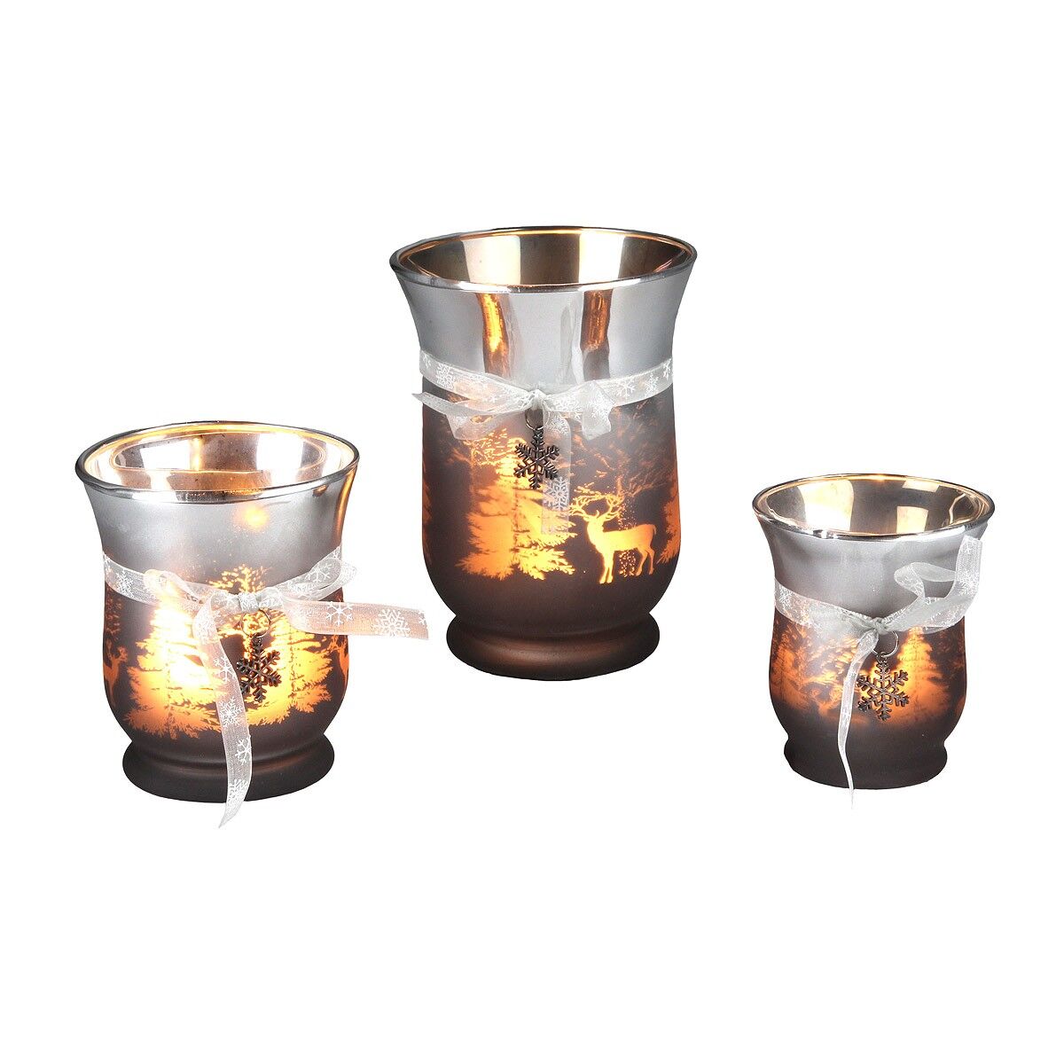 Natale in vetro marrone - grande stella