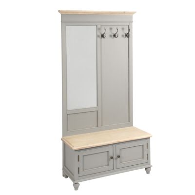 Residence wardrobe with storage compartment