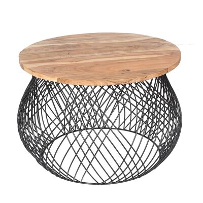 Cage table d'appoint ronde Urban - L 60 cm