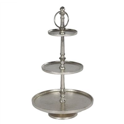 Cake stand 3 tiers silver