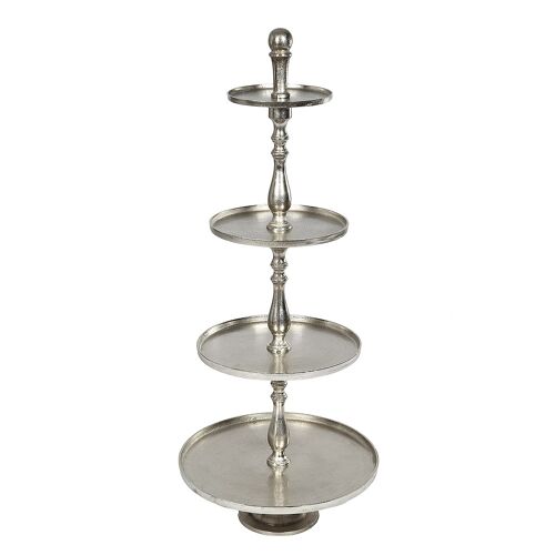 Etagere 4 Stufen Silber