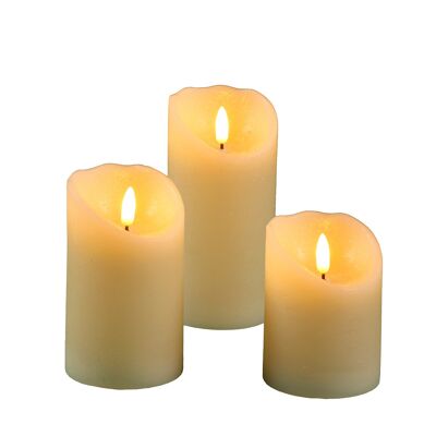 LED candle 7.5x12.5cm (FB 51018)