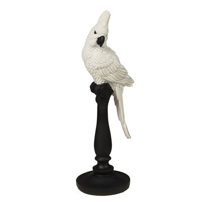 Parrot figurine in white