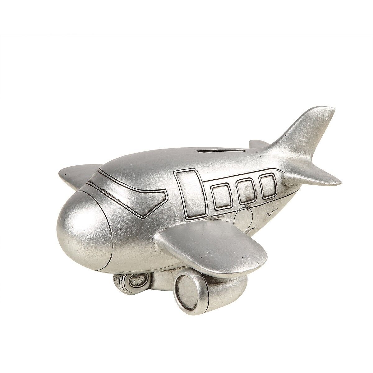 Hucha - Air Train en plata antigua
