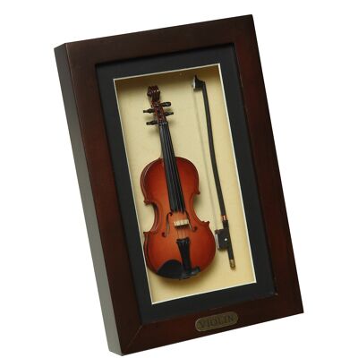 Violin in frame 22x14cm