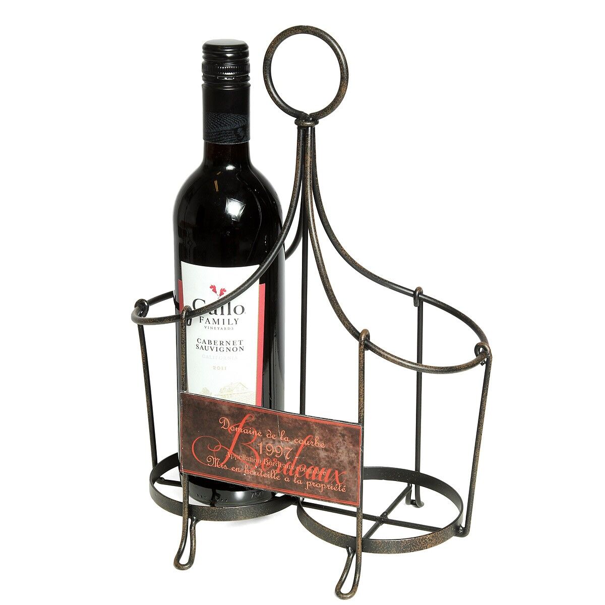 Portabottiglie 2 bottiglie - (H) 35 cm