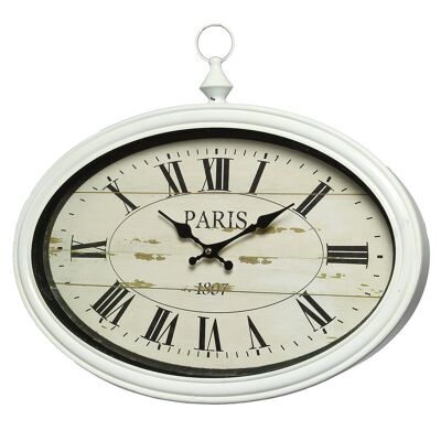 Reloj de pared París - blanco 34 x 50 cm