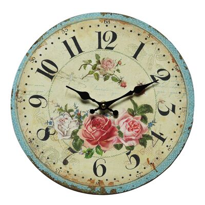 Rose wall clock 28 cm