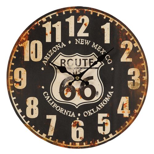 Buy wholesale Route 66 Wall Clock 28cm