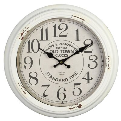 Reloj de pared - blanco 37cm