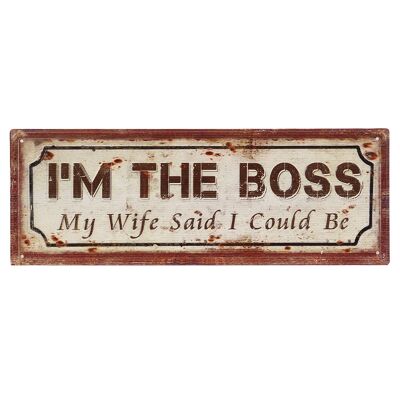 Stampa in metallo - Boss 13x36cm