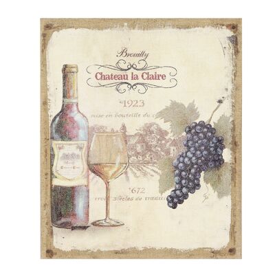 Canvas Picture Chateau - Wine 30x25cm