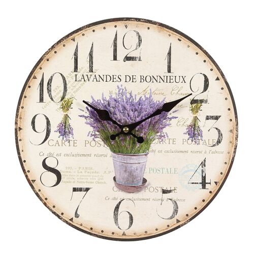 Wanduhr - Lavendel - 28 cm