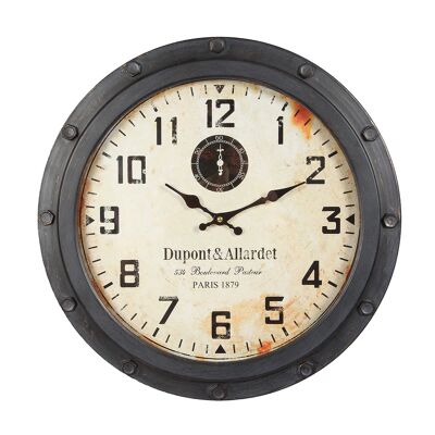 Reloj de pared Loft de metal - 47 cm