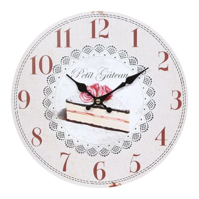 Wall Clock - Cake in Multicolored - 28 cm