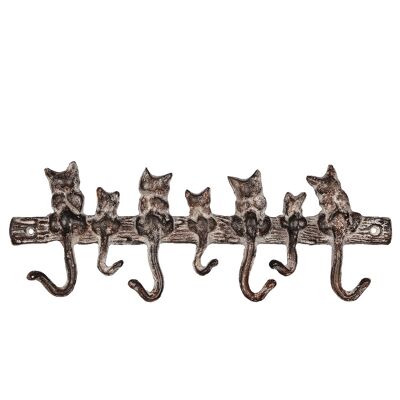 Cast iron hook - 7 cats
