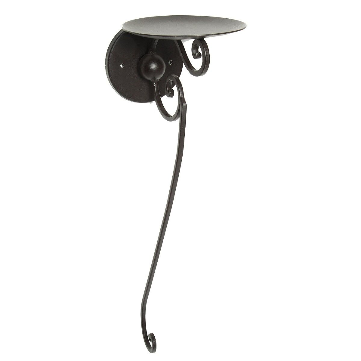 Black iron wall sconce 60cm