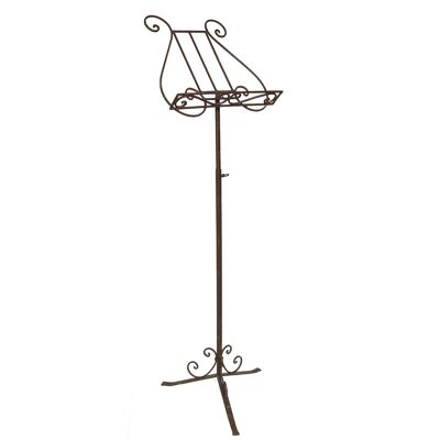 Music stand in antique brown - (H) 100 cm