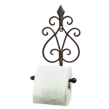 Porte-rouleau de papier toilette marron antique