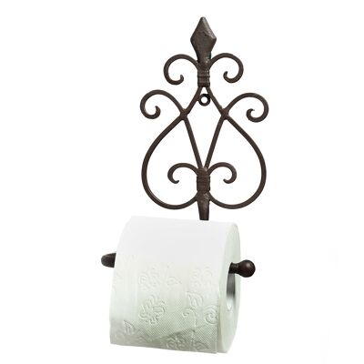 Antique brown toilet roll holder