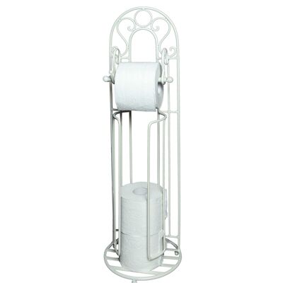 Toilet roll stand increto in white