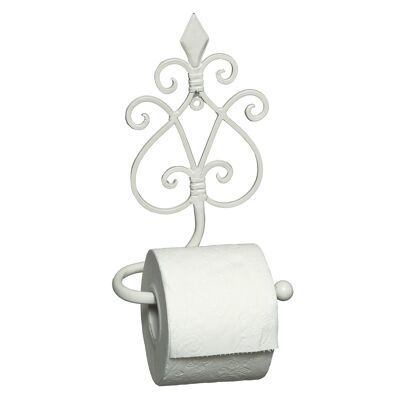 Toilet roll holder increto in white