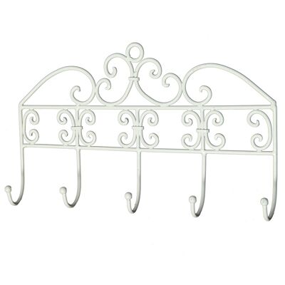 Coat rack increto with 5 hooks 38cm