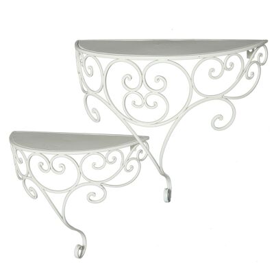 Wall shelf set iron increto - (W) 45 cm