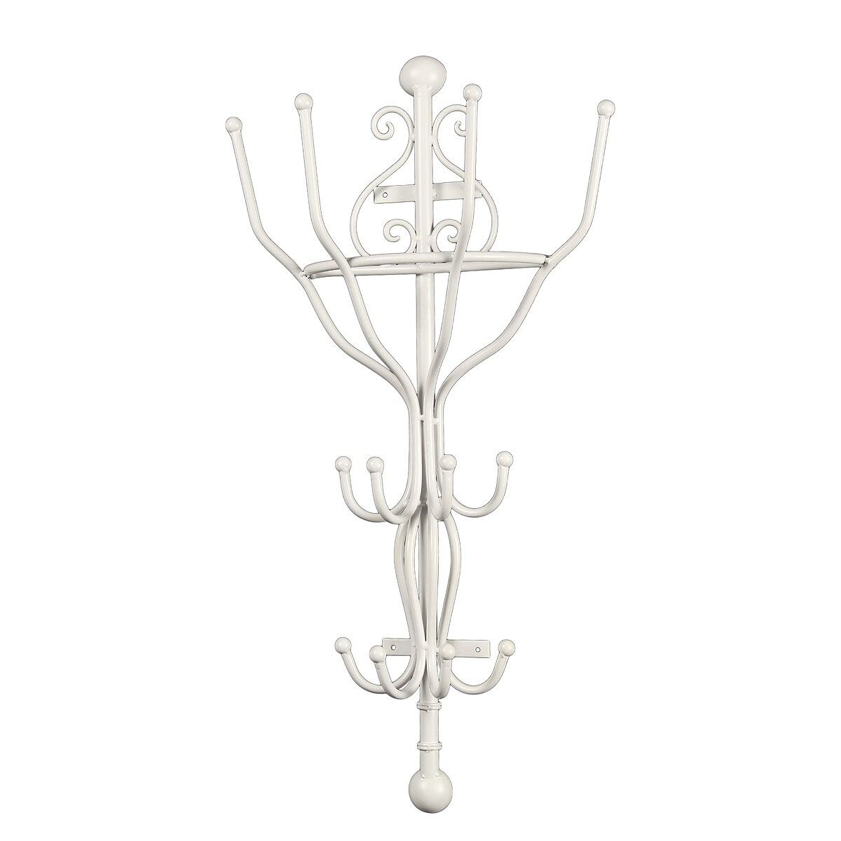 Armadio mezzo tondo in bianco - 70 cm