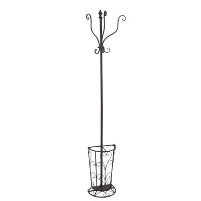 Coat stand with umbrella stand