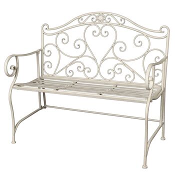 Banc blanc antique