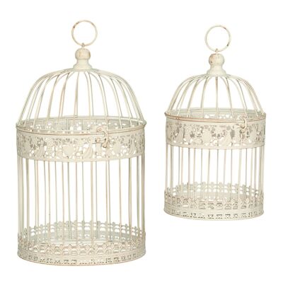 Set of 2 bird cages