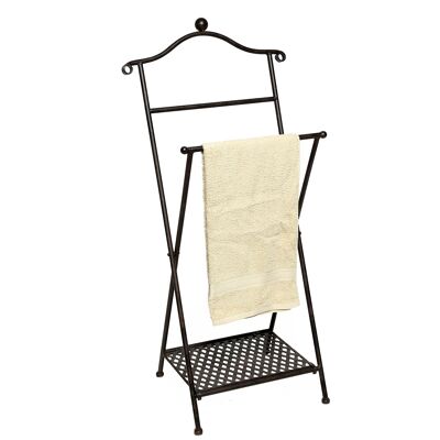 Towel rail in antique brown -(H) 105cm