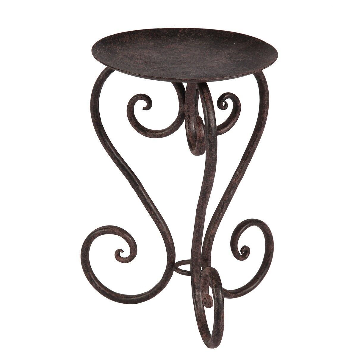 Candeliere in marrone antico - (H) 20 cm