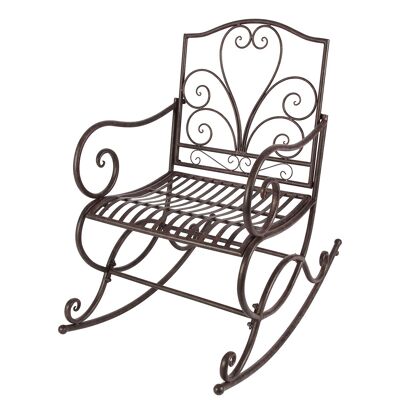 Antique brown rocking chair