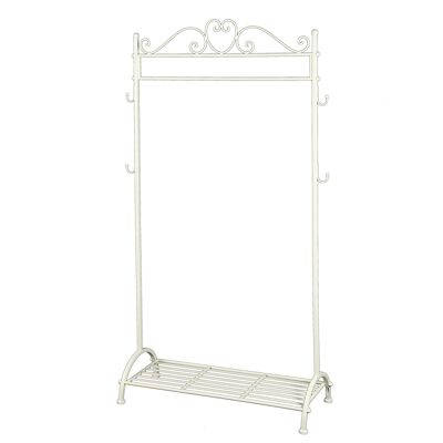 Tringle penderie en blanc - 162 cm