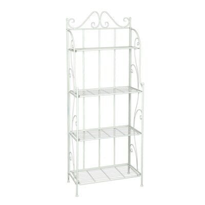 Antique White 4-Shelf Unit - 162cm