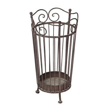 Antique gray umbrella stand