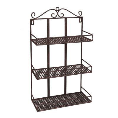 Wall shelf in antique brown - (H) 50 cm