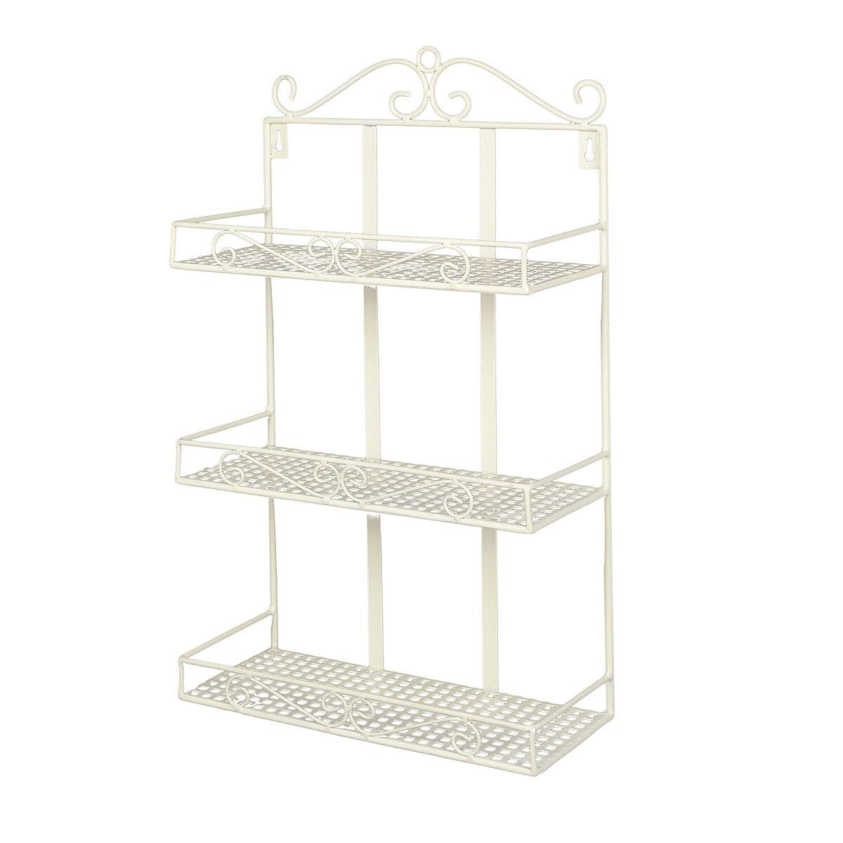 Étagère murale en blanc antique - (H) 50 cm