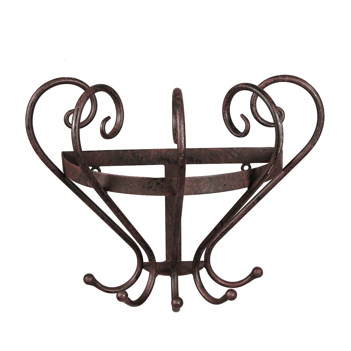 Appendiabiti con ceramica - marrone antico 34 cm