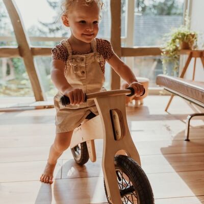 Laufling - bicicleta para caminar de madera, de 2 a 4 años (asiento regulable en altura)